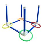 Lbsel Ring toss game for kids, outdoor games for adults and family, lawn games, backyard games, for boys and girls, suitable for 3+ years old children and adults