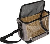 Zerodis Bird Carrier Bag Bird Travel Cage with Shoulder Strap Bird Carrier Bag Transparent Small Bird Cage Portable Lightweight Breathable Parakeets Travel Cage for Cockatiels Parakeets (Grey)