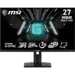 MSI G274QPX 27 Inch 2K WQHD Gaming Monitor - 2560 x 1440 Rapid IPS Panel, 240 Hz / 1ms GtG, 98% DCI-P3 Colour Gamut, HDR 400, Type-C PD 65W, G-SYNC Compatible - DP 1.4a, HDMI 2.0b CEC