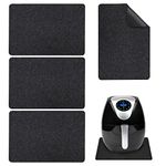 4 Pcs Heat Resistant Mat for Air Fryer, VEGCOO Silicone Table Mat with Kitchen Appliance Slider Function, Kitchen Countertop Heat Protector Mat for Ninja Air Fryer, Microwave, Coffee Maker, Blender