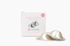 SILVERETTE The Original Silver Nursing Cups - Soothe and protect your nursing nipples -Made in Italy (XL)