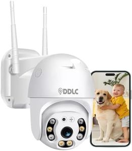 DDLC HD 1080P PTZ WiFi Security Camera | AI Human Detection | Color Night Vision | Motion Alert | Two-Way Audio | Outdoor Smart CCTV Camera (ptz)