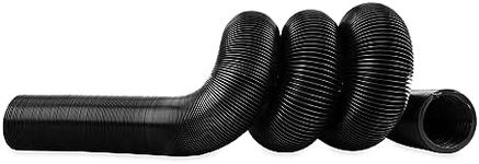 Camco 20-Foot RV Sewer Hose | Features a Durable HTS Vinyl Construction, Designed to Work with Threaded and Slip Fittings, and has a 3-Inch Diameter Opening (39611), Black