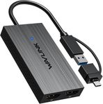 WAVLINK USB 3.1 & USB C to Dual HDMI Adapter, DisplayLink 4K@60Hz Dual Monitor Hub, Compatible with MacBook M1/M2/M3/M4, New MacBook Neo & Windows