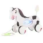 Pull Along Toy Horse | Pull String Toys for Babies | Encourages Walking Pulled Along for 12 Months and Above | Learning Toys for Kids Baby Early Walking Pull Toy, Rope Toy for Babies