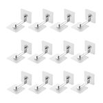 BINQILIN 12PCS Furniture Wall Anchors No Drill Adhesive Furniture Straps Removable Wardrobe Safety Fixings Anti Tip Strap for Baby Proofing Child Safety