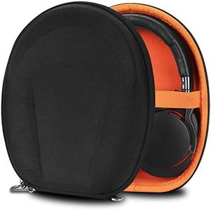 Geekria Shield Headphones Case Compatible with Sony WH-XB700, WH-CH520, WH-CH500, XB950BT, XB950N1 Case, Replacement Extra Hard Shell Travel Carrying Bag with Cable Storage (Black)