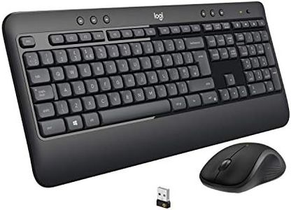 Logitech MK540 Advanced Combo Tastiera e Mouse Wireless per Windows, Layout Tedesco QWERTZ - Nero