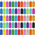 Lipstick Holder Keychain Neoprene Lip Balm Holder Colorful Lip Gloss Keychain Portable lipstick Tubes Holder Pocket Keychain Bag Accessories Clip on Sleeve for Women Travel (60 Pack)