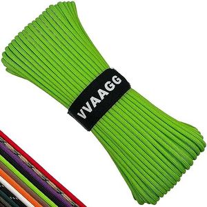 VVAAGG 550 Paracord Rope 200FT, 4mm Thin Tent Rope 550 Parachute Cord, Strong Long Nylon Rope, Outdoor Gear Camping Rope