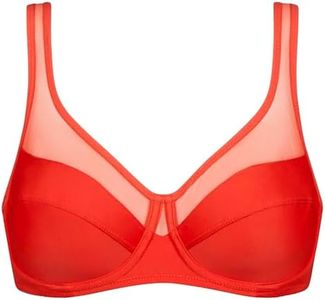 Dim Sujetador Con Aros Generous Clásico X1, Sujetador sin aros Mujer, Rojo (Red), 95D