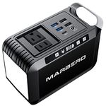 MARBERO Portable Power Bank with AC Outlet, Peak 120W/110V Portable Laptop Battery Bank, 24000mAh Charger Power Supply with AC Outlet, Power Station for Outdoor Tent Camping Home Office Emergency