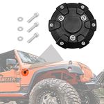 Anina Antenna Base Cover for 2007-2022 Jeep Wrangler JK JKU JL JLU Gladiator JT Steel ABS Antenna Mount Car Aerial Bottom Cover Trim