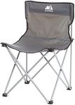 Eurohike Lightweight Lowland Folding Chair, Folding Chair, Garden Chair, Festival Chair, Ideal for Outdoor Events, Camping Furniture, Camping Equipment, Grey, One Size