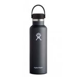 Hydro Flask Standard Mouth Water Bottle, Flex Cap - 21 oz, Black