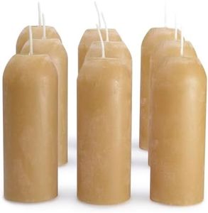 UCO 12-Hour Natural Beeswax, Long-Burning Candles for UCO Candle Lanterns and Emergency Preparedness, 9-Pack