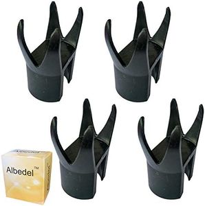 Albedel 4 x 4-Claw Golf Ball Retriever Claw Put On Putter Grip Grabber Pick Up Back Saver