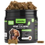 Hemp Calming Chews for Dogs Anxiety 200 pcs - Dog Anxiety Relief Chews - Melatonin - for Stress, Travel, Check-up, Barking or Grooming - Calming Treats - Duck