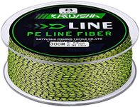 KATUYSHA Braided Fishing Line, Abrasion Resistant Zero Stretch Braided Lines 8 Strands Super Strong Superline 100Lb Test 328 Yards