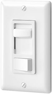 DEWENWILS Dimmer Switch for LED Lights, 600W Incandescent/Halogen and 150W CFL/LED, Single-Pole or 3-Way Dimmer Light Switch, White