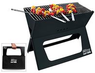 Portable BBQ Croc Easy Grill - NEXT GENERATION OF X GRILLS - Premium Foldable Charcoal Barbecue Extra Large Grilling Surface, with Travel Bag & Grill Lifter