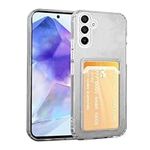 SDTEK for Samsung Galaxy A55 Case Shock Absorbing Gel Clear Cover with Card Holder Anti Drop Protection