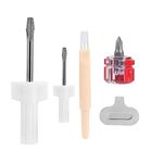 Fdit Sewing Machine Repair Kit 5 Pcs Sewing Machine Overlock & Serger Service/Repair Tool Include Screwdriver,Thread Removal,Slot Screwdriver and Cleaning Brush