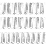 Curtain Pleat Hooks, 20Pcs Pleat Hook Clip Stainless Steel 4 Prongs for Curtain