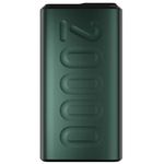 Ambrane 20000mAh Powerbank, 22.5W Fast Charging, Triple Output (2 USB & 1 Type C), Power Delivery, Quick Charge for iPhone, Android & Other Devices, Made in India + Type C Cable (Stylo 20, Green)
