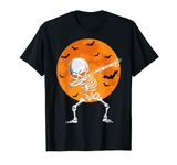 Halloween Shirts for Kids Boys Dabbing Skeleton Costume Dab T-Shirt