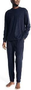 Nautica Conjunto de pijama de gofre, marino, Small
