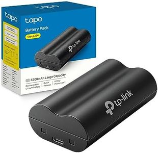 TP-Link Tapo A100 Pacco Batteria Pile Ricaricabili 6700 mAh, Funziona con Videocamere e Videocitofoni Tapo, Celle Agli Ioni di Litio Premium, Tempo di Ricarica USB di 5 Ore, Protezione a 6 Vie