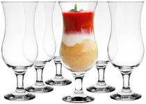 Glasmark Krosno Glasses Cocktail Glasses Set Long Drink Cocktail Gin Beer Water Long Drink Glasses Drinking Glass Water Glass Smoothie Dessert Dishwasher Safe Transparent 6 x 420 ml