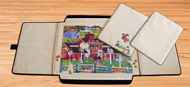 MasterPieces Puzzle - 1500 Piece Portable Jigsaw Puzzle Board - Puzzle Table - Foldable Puzzle Caddy Foam Backer - 23" x 32"