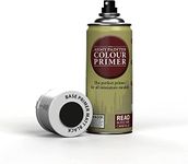 The Army Painter Color Primer Spray Paint, Matt Black, 400ml, 13.5oz - Acrylic Spray Undercoat for Miniature Painting - Spray Primer for Plastic Miniatures