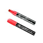 Beager 2Pack 10mm Red Jumbo Felt Tip Permanent Acrylic Paint Marker Pens Set for Garden Flowerpot Window Wood Canvas Drawing Walls Brick Signs RV Car Cards Decorations Crafts Paper Art Large Ink