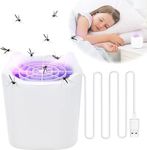 Fly Killer,Mosquito Killer Lamp UV Fly Zapper Fly Trap, USB Charge Fly Catcher, Portable Electric Bug Zapper, Electric fly killer for Camping, Bedroom, Kitchen, Office, Home, Safe for Kids Pets