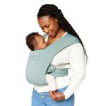 Ergobaby Embrace Newborn Baby Carrier for Infants 0-12 Months (7-25 lbs) - Ergonomic 2-Position Infant Carrier with Head and Neck Support, Hip-Healthy Positioning - Jade Green