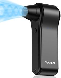 Compressed Air Duster, 130,000RPM Cordless Electric Air Duster Blower - 4-Speed Adjustable, 2 x 4000mAh Rechargeable, 65m/s Typhoon Speed for Electronics, Car, Home Cleaning, Outdoor(Black)