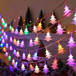 Solar String Lights Outdoor Garden Fairy Lights Waterproof,7M/24Ft 50LED Colour Solar Lights with 8 Modes for Christmas Tree Decoration