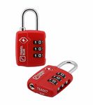 Travel Blue Maroon TSA Luggage Lock Pack of 2 (038)