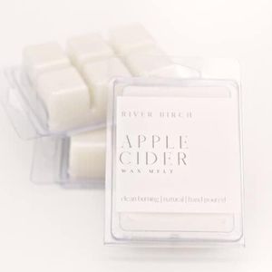 3 Pack Apple Cider Scented Clean Natural Soy Wax Melts Tarts – Total 7.5 Oz. of Scented Wax Melts, Gift Pack, Fall Scent Made in USA River Birch Candles