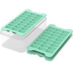 Ice Cube Tray for Freezer with Bin: FDDBI Easy Release Ice Cube Maker - 3Pack Stackable Ice Freezing Tray Making Iced Cube - Icecube Trays and Icebox with Lid