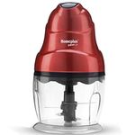 Home Plus Ultra 250-Watt Electric Vegetable Chopper With Double Blade (Red)