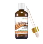 Naturoman Cinnamon Essential Oil | For Skin, Hair, Face & Body | Natural & Pure | Suitable for All Skin Types | Multipurpose | Therapeutic Grade | Pack of 1 | 100 ml