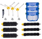 For iRobot Roomba 650, 620,770,780,790 Robotic Vacuum Cleaner Parts, I-clean Replenishment Mega Accessories Bristle & Flexible Beater Brushes& 3-Armed Brushes & Aero Vac Filters Kits
