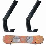 Pmsanzay 2Pack Snowboard Wall Mount Storage Rack Hanger,Hooks Organize Your ski Poles Bags Boots, Helmets, Bags, Goggles, Gloves,and More Equipment- Hardware Included- Easy to Install - No Board