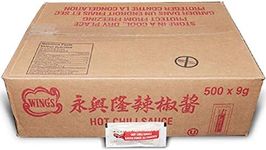 Wing's Chili Sauce Packet,(500x9g) (1-Pack)