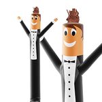 LookOurWay Air Dancers Inflatable Tube Man Attachment - 10 Feet Tall Wacky Waving Inflatable Dancing Tube Guy for Business Promotion (Blower Not Included) - Wedding Bridal Tux Themed - Groom