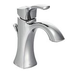 Moen Voss One-Handle High-Arc Bathroom Faucet with Drain Assembly, Chrome (6903)